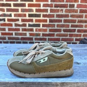 Diesel vintage olive green sneakers